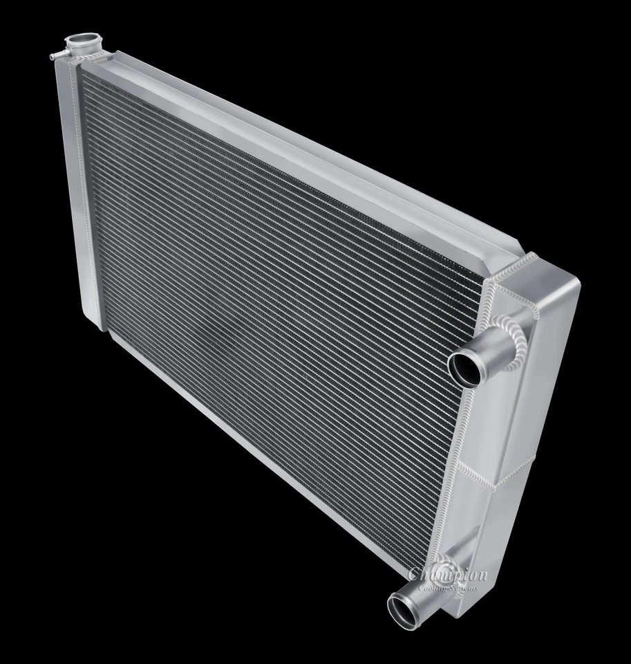 CAMPEÓN 3 FILAS ALUMINIO CARRERAS UNIVERSAL DOBLE PASO RADIADOR CHEVY FORD 33 X 20 Foto 4 de 4