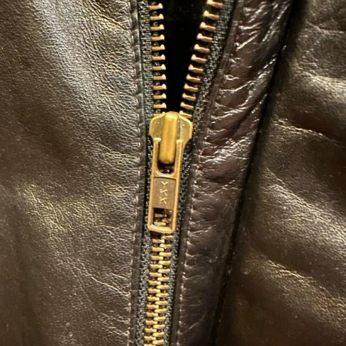 Vintage Black leather jacket, soft fit image 4