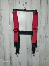 Arsenal GB5092 Suspenders w/ Quick Adj., 48", Red and Black firefighting 