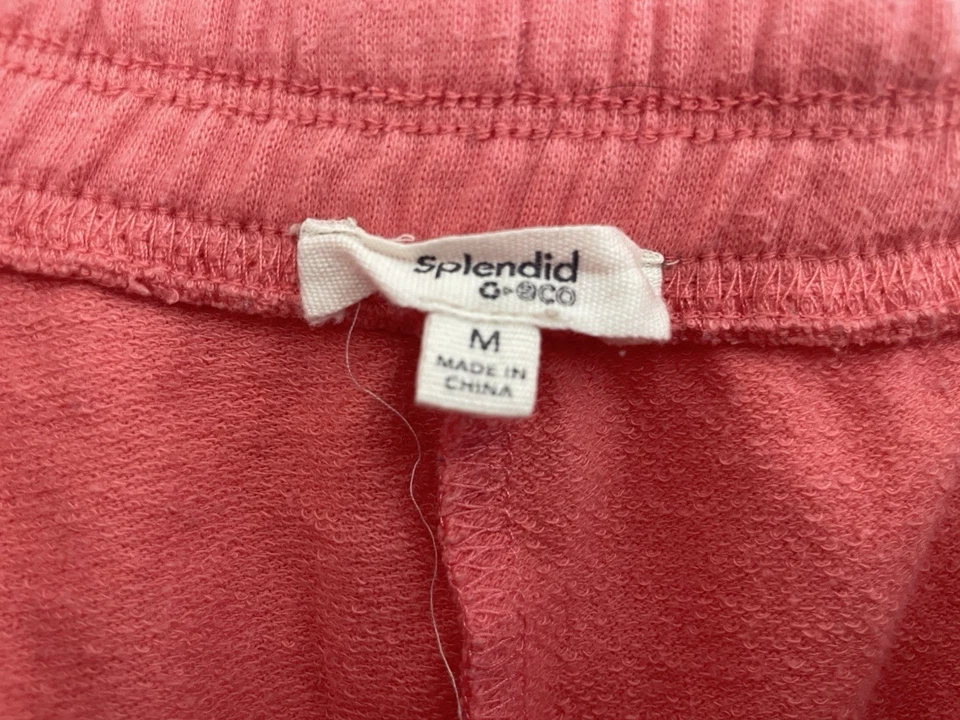 Calça jogger feminina esplêndida rosa liso poliéster macio algodão cintura ajustável M - Imagem 2 de 4