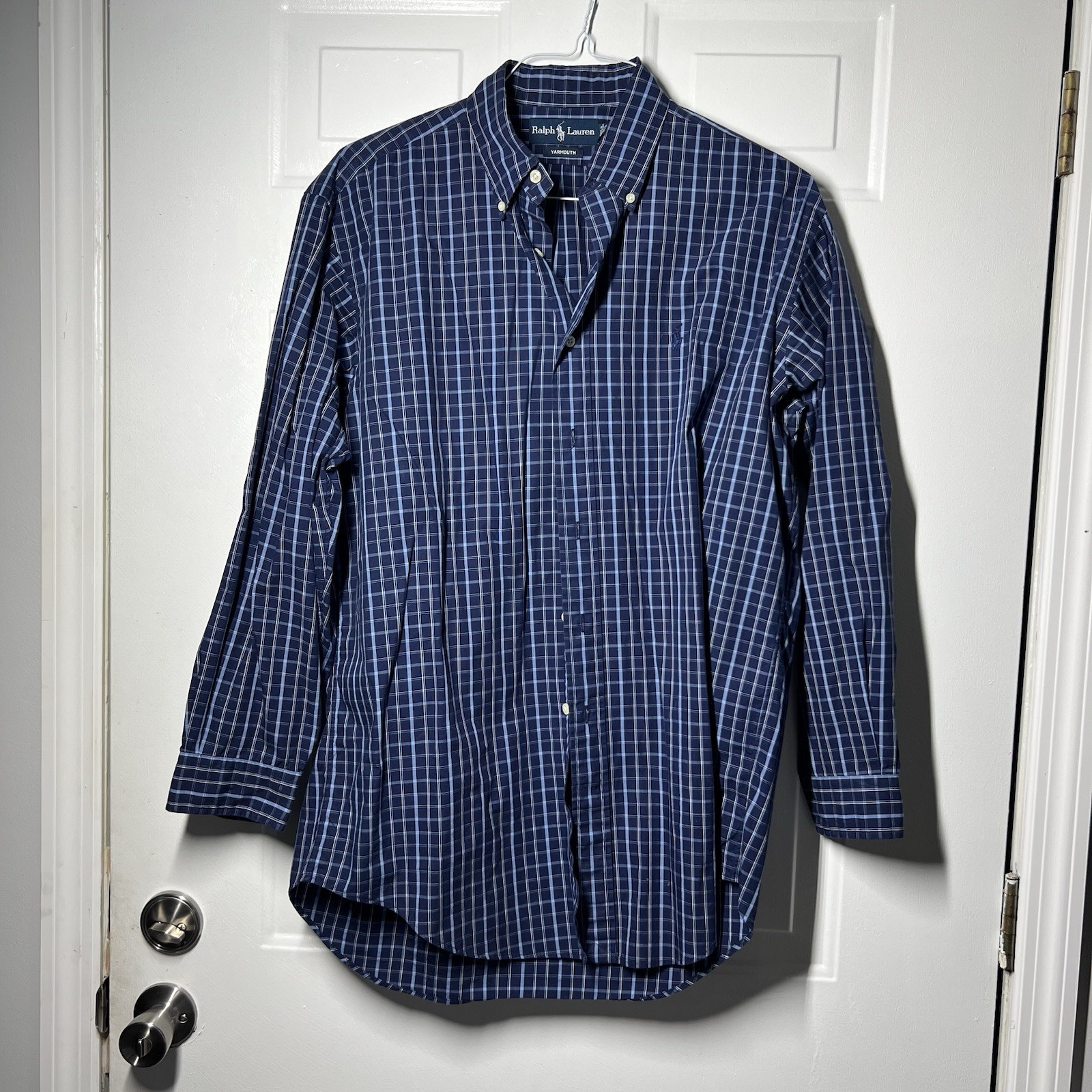 Ralph Lauren Yarmouth Vintage Button Down Long Sleeve Shirt Size 15 32/33