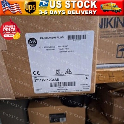 2711P-T12C4A8 Film HMI PanelView AB Plus 6 1250 Touch Color 12.1 US Free Tax