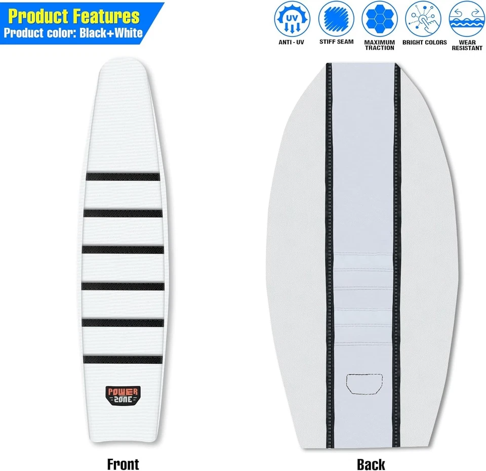 Cubierta de asiento de moto acanalada universal - Cubierta de asiento suave con agarre para la mayoría de la suciedad... Foto 3 de 4