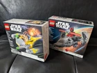 New ListingNIB Star Wars LEGO 75223 Naboo Starfighter and LEGO 75224 Sith Infiltrator