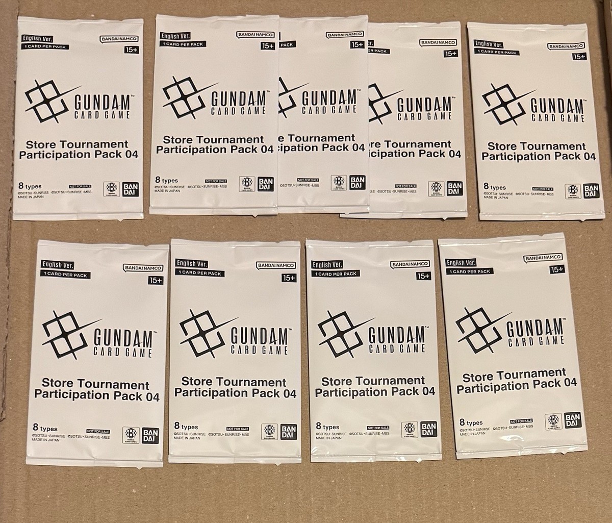 Gundam Card Game Store Tournament Participation Pack 04 9x English