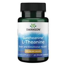 Swanson Suntheanine L-Theanine 100 mg 60 Veggie Capsules