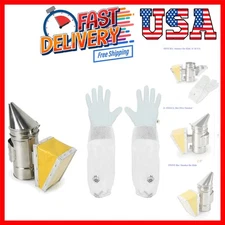 Kids Bee Smoker Kit, 7 Inch Mini Bee Hive Smoker with X-Small Beekeeping Glov...