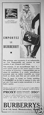 ADVERTISING TAKE THE BURBERRY RAINCOAT THAT FITS ANY OCCASION