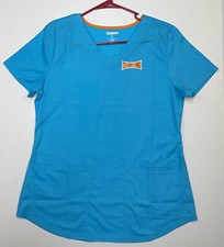 Scrubstar Core Essentials Woman s V-Neck Scrub Top Turquoise Medium Size S NEW
