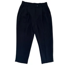 Ingenuity Womens Petite Plus 14W Dress Pants Black Career All Season