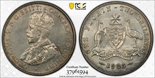 AUSTRALIA 1935 M FLORIN  PCGS GRADED MS61