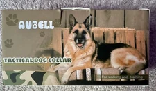 Military Tactical Personalized Dog Collar Adjustable Medium Size. Pink.