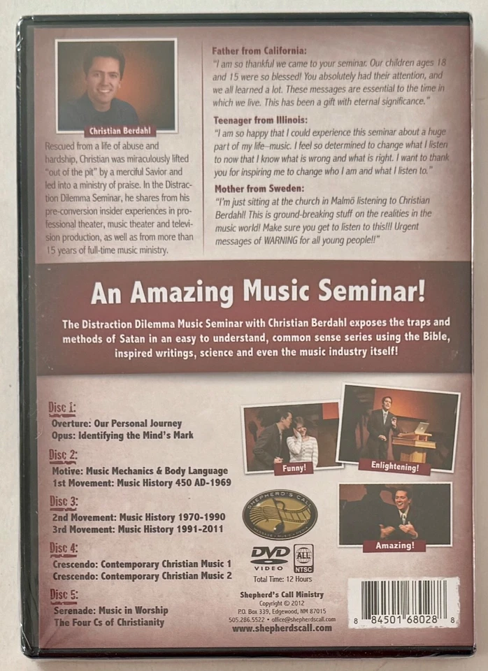 The Distraction Dilemma Music Seminar 5-Disc DVD Set 2012 - New Factory Sealed - Image 2 of 3