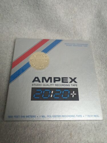 Ampex 20:20+ Studio Quality Recording Tape 1800' New Reel to Reel Factory Sealed - Picture 1 of 4