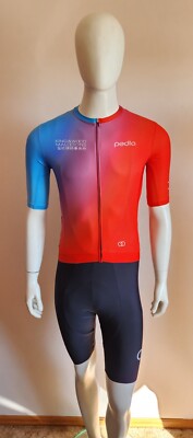Pedla Mens KWM Custom Cycling Jersey (Size M) & SuperFIT Bib Shorts (Size S) New