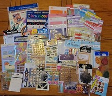 3 lb Lot Scrapbook Journaling Album Paper Embellishments Vacation Kid Zoo 50 pcs