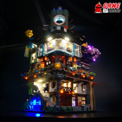 LED Light Kit for Ninjago City - Compatible with LEGO  70620 Set