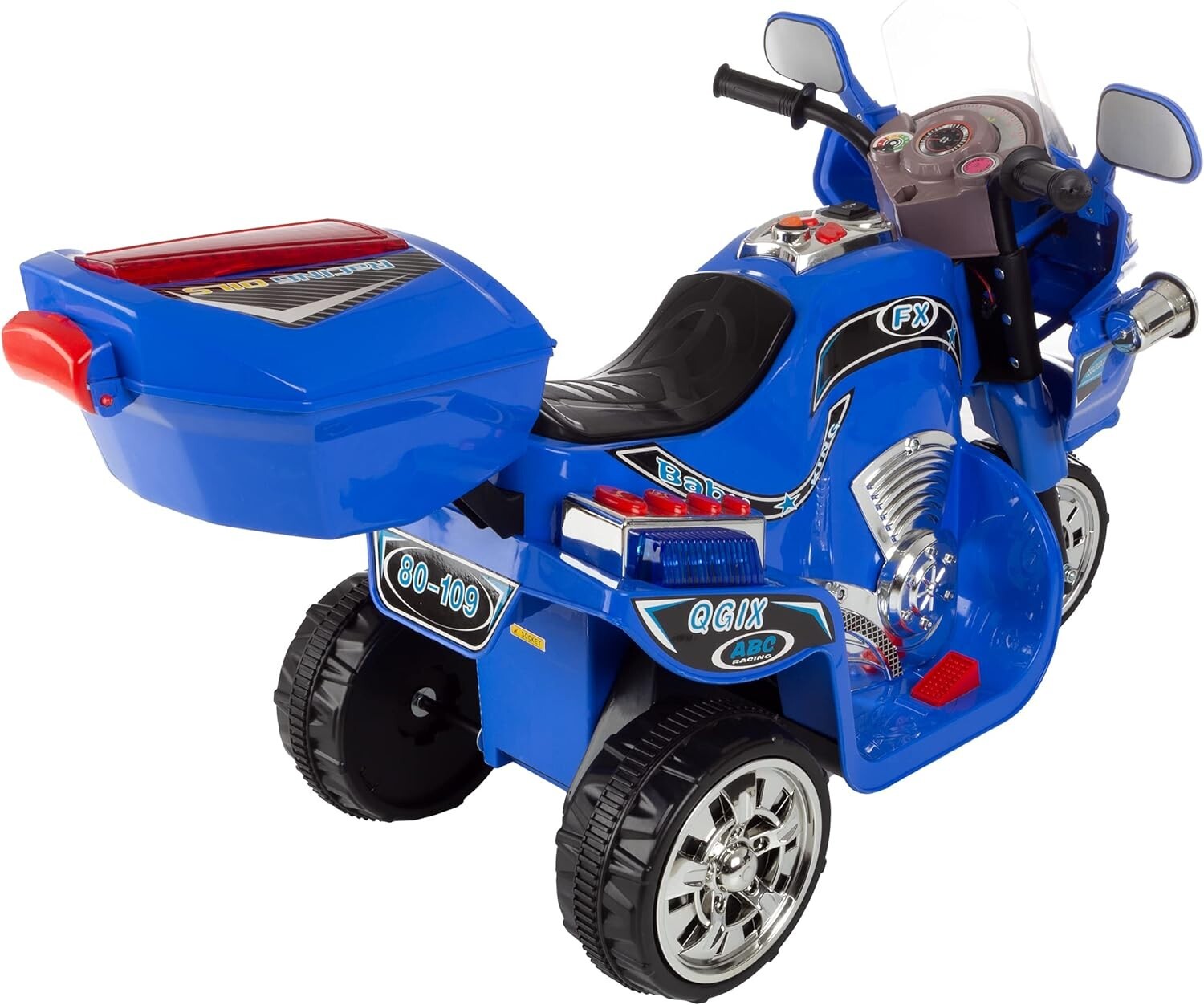 Ride on Toy, 3 Wheel Motorcycle Trike for Kids by Rockin' Rollers ? Battery P...