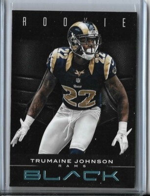  Trumaine Johnson 2012 Panini Black Platinum RC Rookie 5/25 Rams Jets
