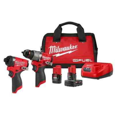 Milwaukee M12 FUEL 2-Tool Combo Kit (Model 3497-22)   NEW