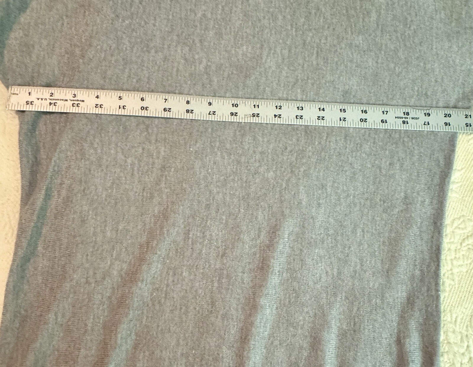 JOAN VASS STUDIO Size (L)  Cashmere Blend Tunic Sweater Heather Gray Back Zipper