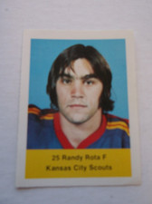 1974/75 Loblaws Hockey Stickers NHL Kansas City Scouts RANDY ROTA