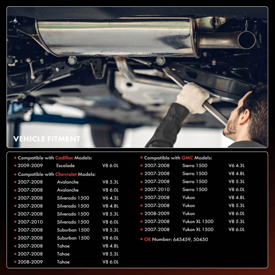 Conversor catalítico para Chevy Silverado 1500 Tahoe GMC Sierra 1500 Yukon XL 1500 - Imagem 2 de 4