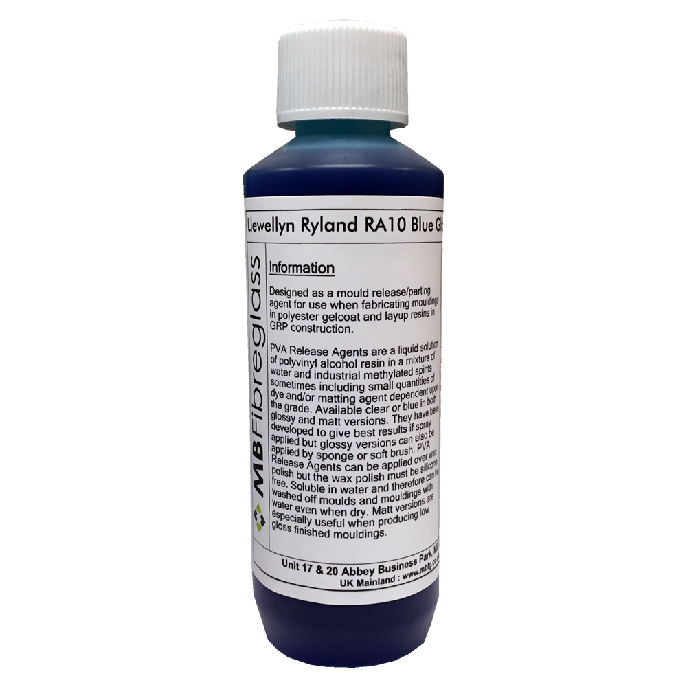 Polycraft RA10 (Llewellyn Ryland) PVA Blue Gloss Release Agent - 250ml