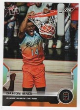 DAVION MACE RC 2022 Topps NOW ROOKIE /166 #51 Overtime Elite OTE NBA ID:34481