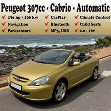 Mietwagen Teneriffa / Tenerife Peugeot 307cc Automatic Mieten - Rent Car Hire