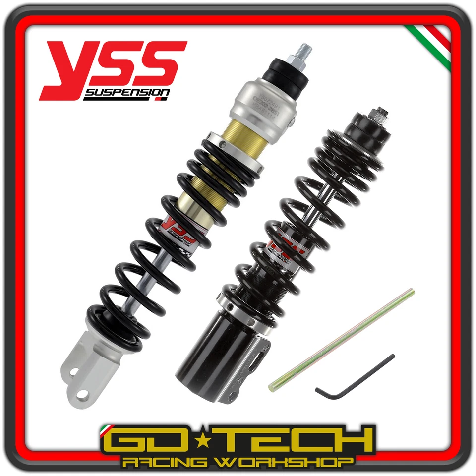 KIT AMMORTIZZATORI YSS REGOLABILI ANTERIORE POSTERIORE A GAS ZIP SP 1 1996-2000 - Immagine 2 di 2