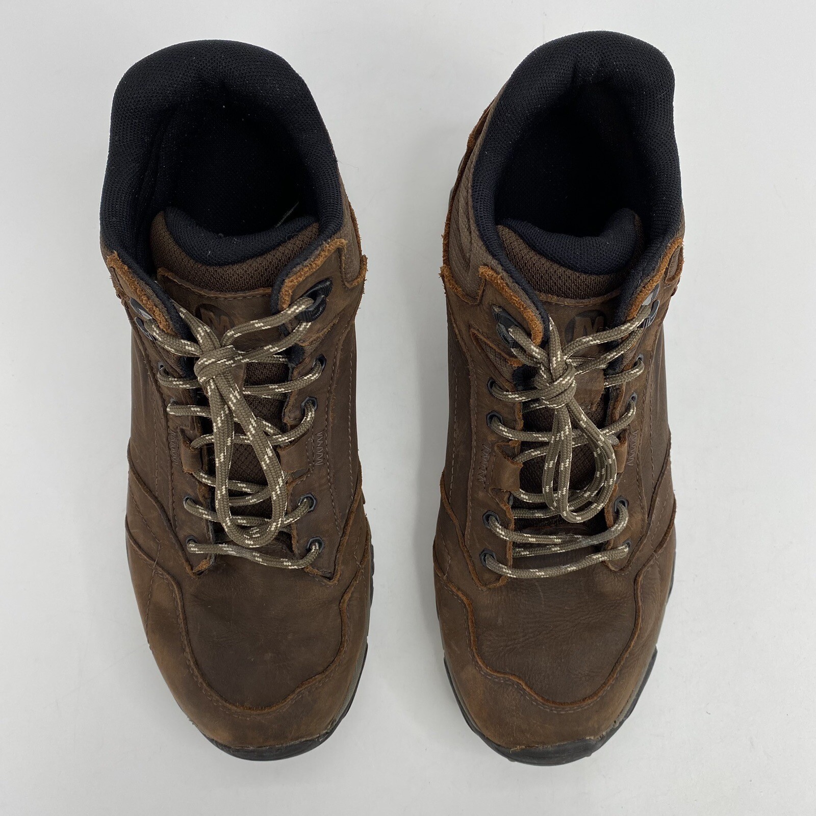 Mens 10.5 Merrell Moab Adventure Dark Earth Mid Hiking Boots Casual