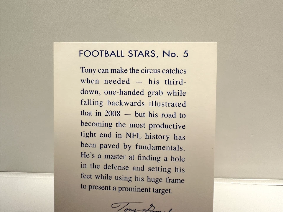 Tony Gonzalez - 2009 Topps - Chicle #5 Kansas City Chiefs & Atlanta Falcons HOF - Image 4 of 4