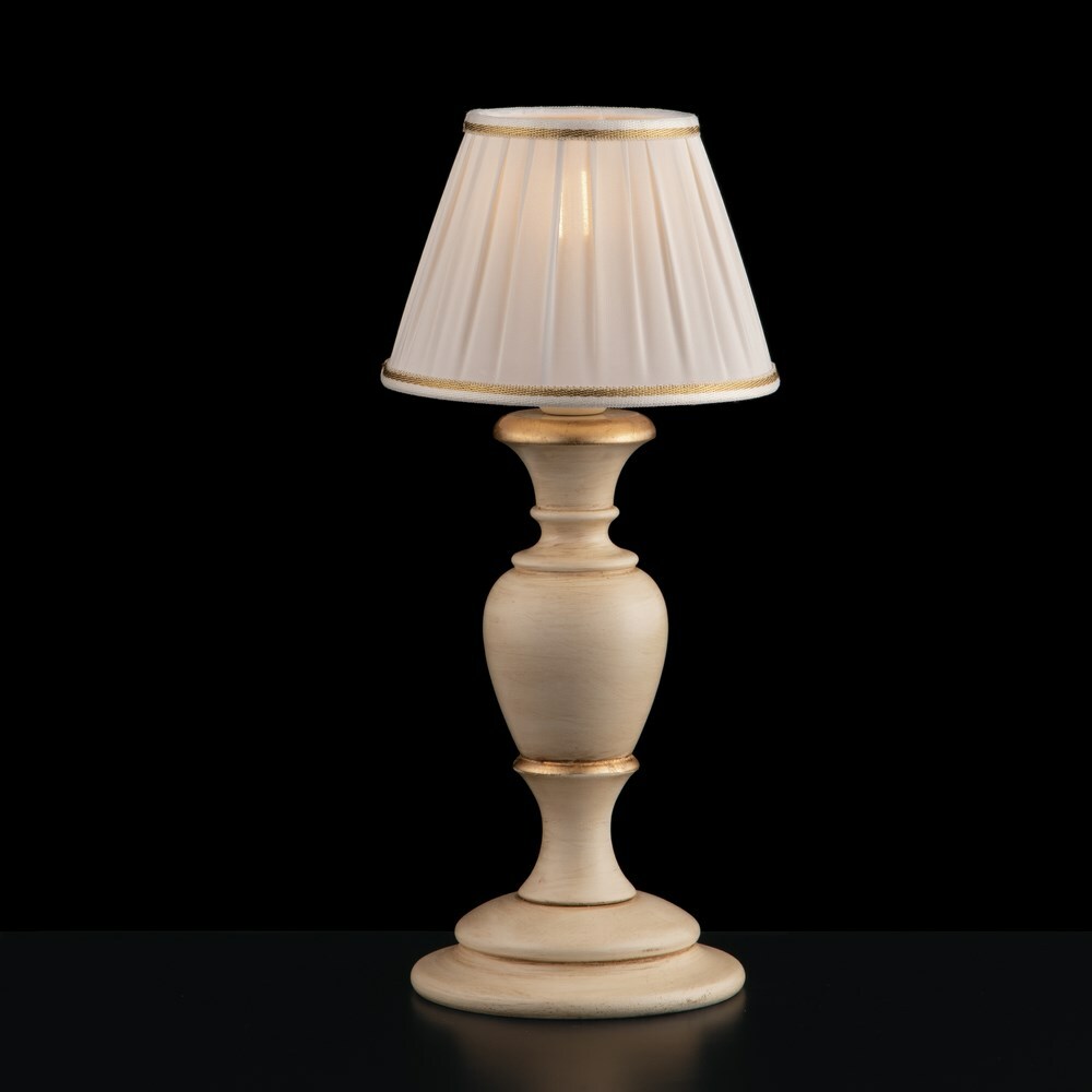 Specifiche Lampada Comodino Legno Avorio Oro - Qualità Certificata