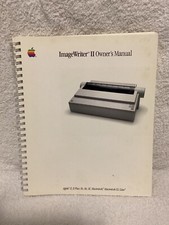 Vintage Apple ImageWriter II Owner's Manual for Apple II/IIPlus/IIc/IIe/III/Mac