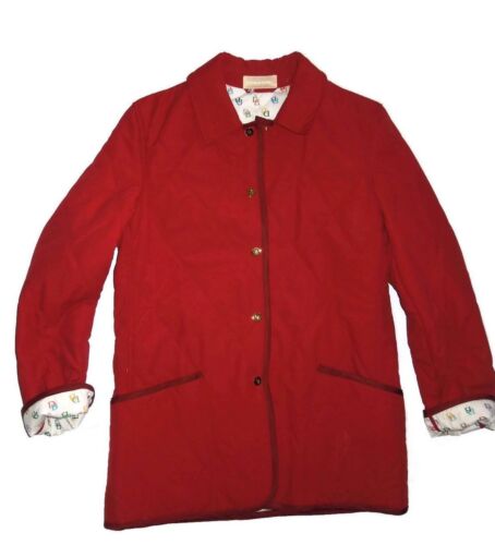 Dooney & Bourke logo femme doublure rouge matelassée veste isolante PETITE rt 295 $ - Photo 1/6