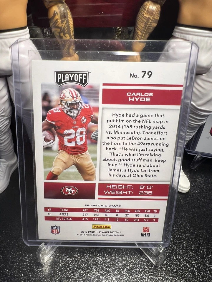 2017 Playoff Carlos Hyde /49 2nd Down - Image 2 of 2