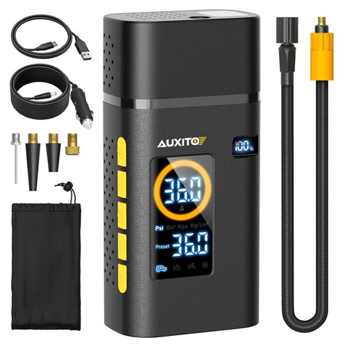 AUXITO 7800mAh Battery Rechargeable Car Tire Air Inflator Tyre Pump Electric