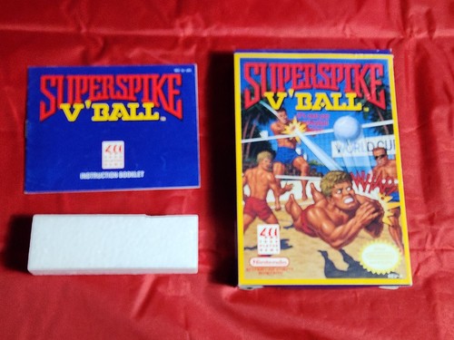 Super Spike V'Ball Box & Manual NES Nintendo - NO GAME - Authentic