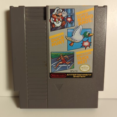 Super Mario Bros Duck Hunt World Class Track Meet Nintendo NES Video Game