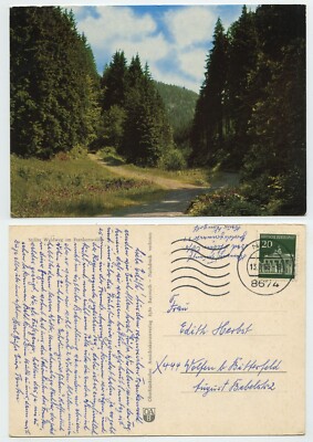 106330 - Silent Forest Trail in the Franconian Forest - Postcard, expired 13.7.1969
