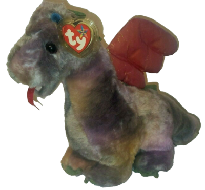 Ty Beanie Buddy Large Plush SCORCH the Dragon 9.5