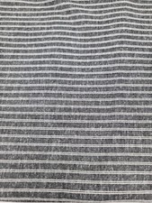 Gray White Stripes Striped Heavy One Sided 64"x70" Yards Pre Washed Textured