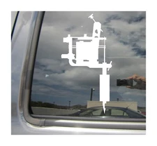 Tattoo Gun Machine Parlor Artist Shop Ink - Car Window Vinyl Decal Sticker 10125