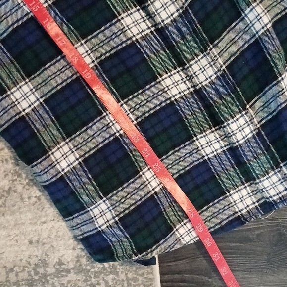 Pendleton Hawthorne flannel patch elbow L blue gr… - image 7