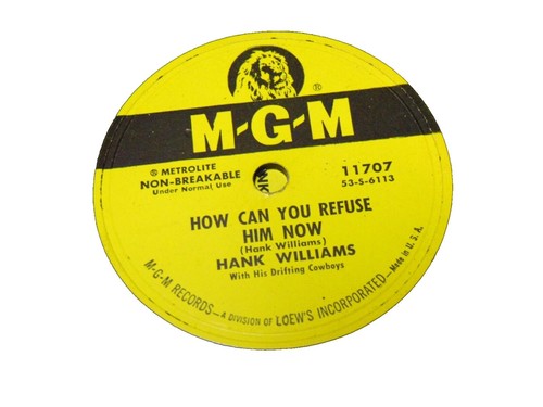 HANK WILLIAMS SR. as/ LUKE THE DRIFTER MGM RECORDS 10718 78 RPM | eBay
