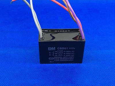 1.7UF+1.5UF+2UF CBB61 Capacitor 500V 450V AC 50/60HZ Ceiling Fan Motor