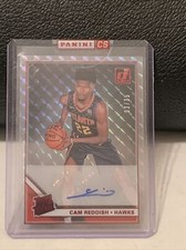 2019-20 DONRUSS CLEARLY CAM REDDISH RATED ROOKIE RED MOSAIC PRIZM AUTO SSP#/35