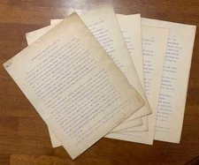 WWI-WWII Curtiss Pursuit Airplane Aircraft History Document