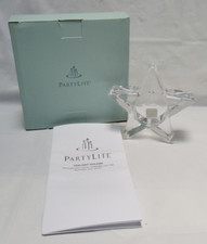 New Partylite P9993 Glass Star Tealight Holder - Glass Candle Holder